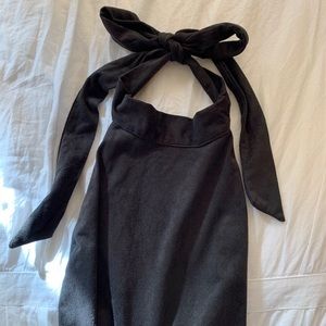 Planet Blue - suede halter bodysuit 🖤